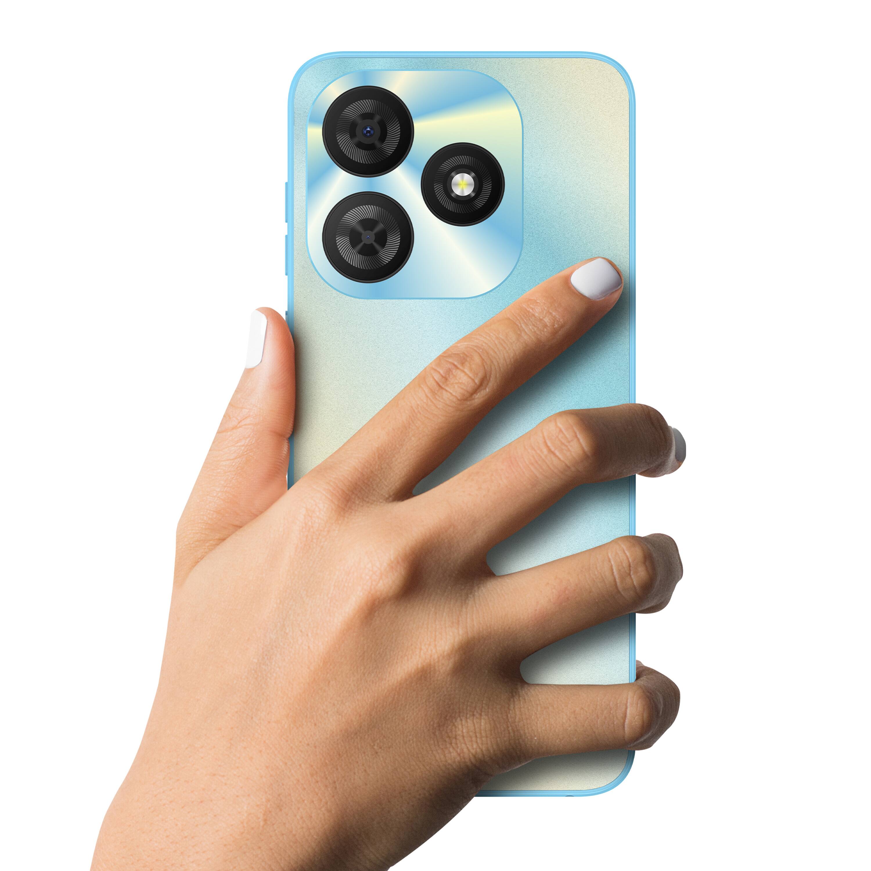 Alt View 4. BLU - G65L 128GB (Unlocked) - Pearl.