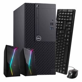 Dell - Refurbished Excellent - Optiplex 3060 Tower Computer-Intel i5-NVIDIAQuadro P620-16GB RAM-1TB SSD-Kybd/Mouse-Spkr-Win 11 Pro - Black