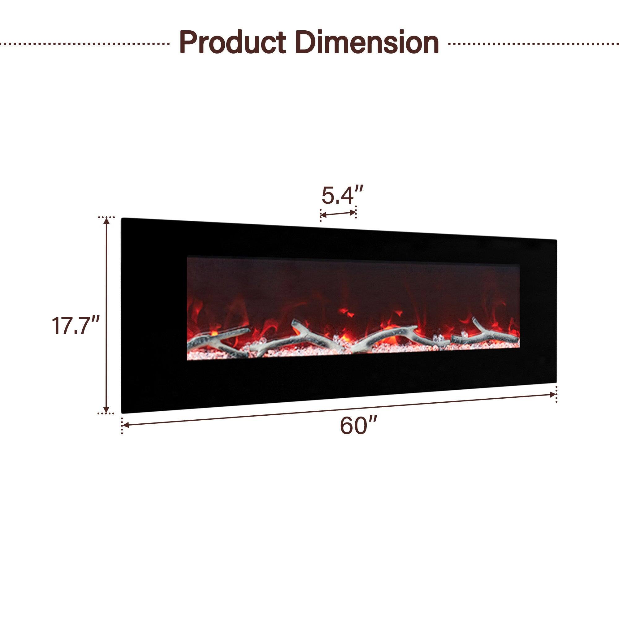 Product Dimension 5.4" 17.7" 60"