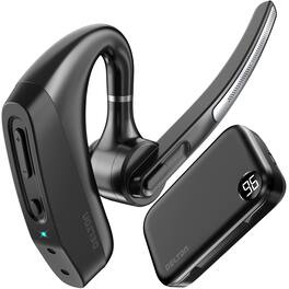 Delton - K130 Wireless Noise Canceling Bluetooth Headset with Mic and Power Bank Charging Case - Black