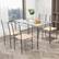 Alt View 11. Costway - 5 Piece Dining Set Table and 4 Chairs Glass Top Kitchen Breakfast Furniture Brown - Brown and Silver.