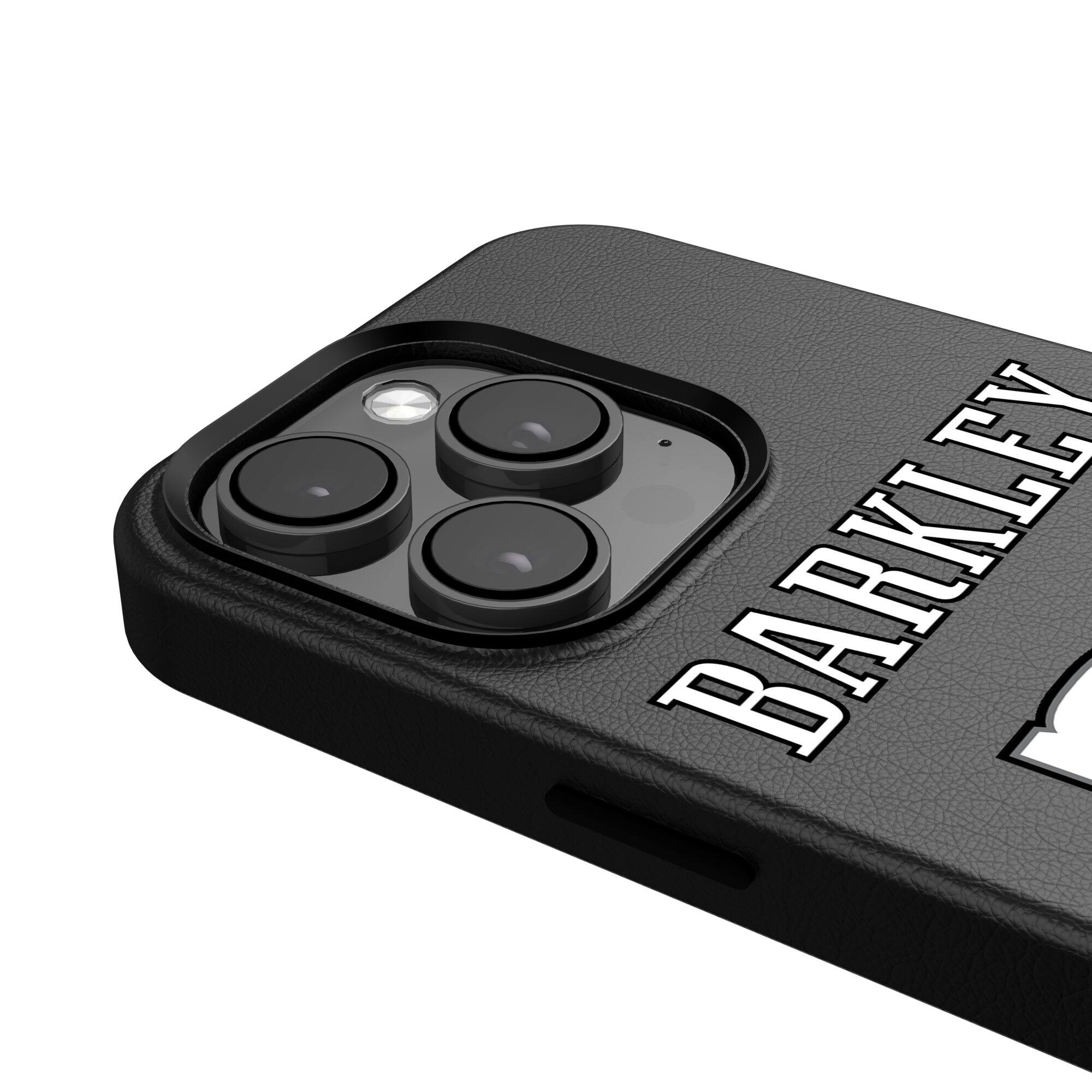 Alt View 3. Keyscaper - Saquon Barkley-Black Philadelphia Eagles iPhone Magnetic Bump Case - 16 Plus - Black.