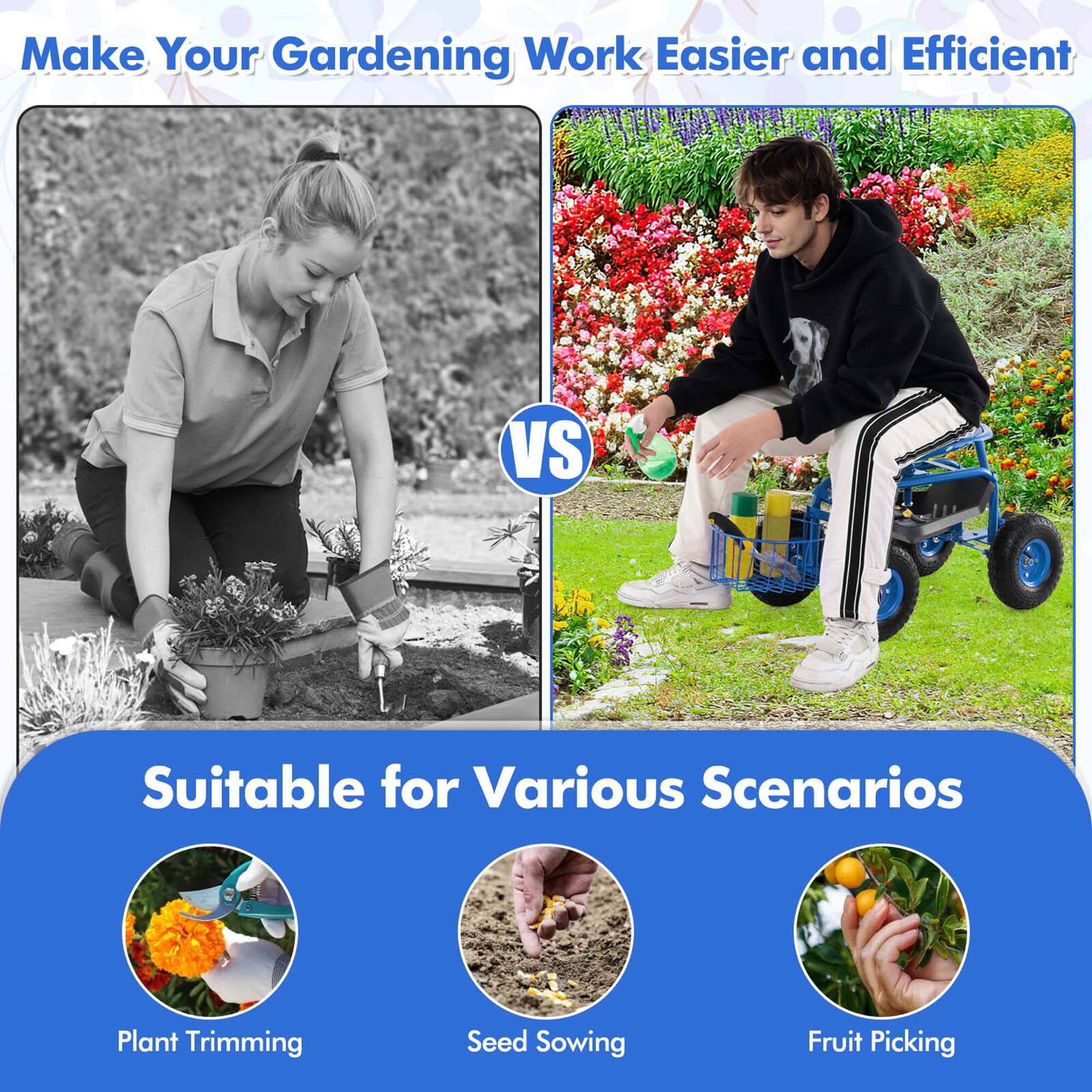 Make Your Gardening Work Easier and Efficient

VS

Suitable for Various Scenarios

- Plant Trimming
- Seed Sowing
- Fruit Picking