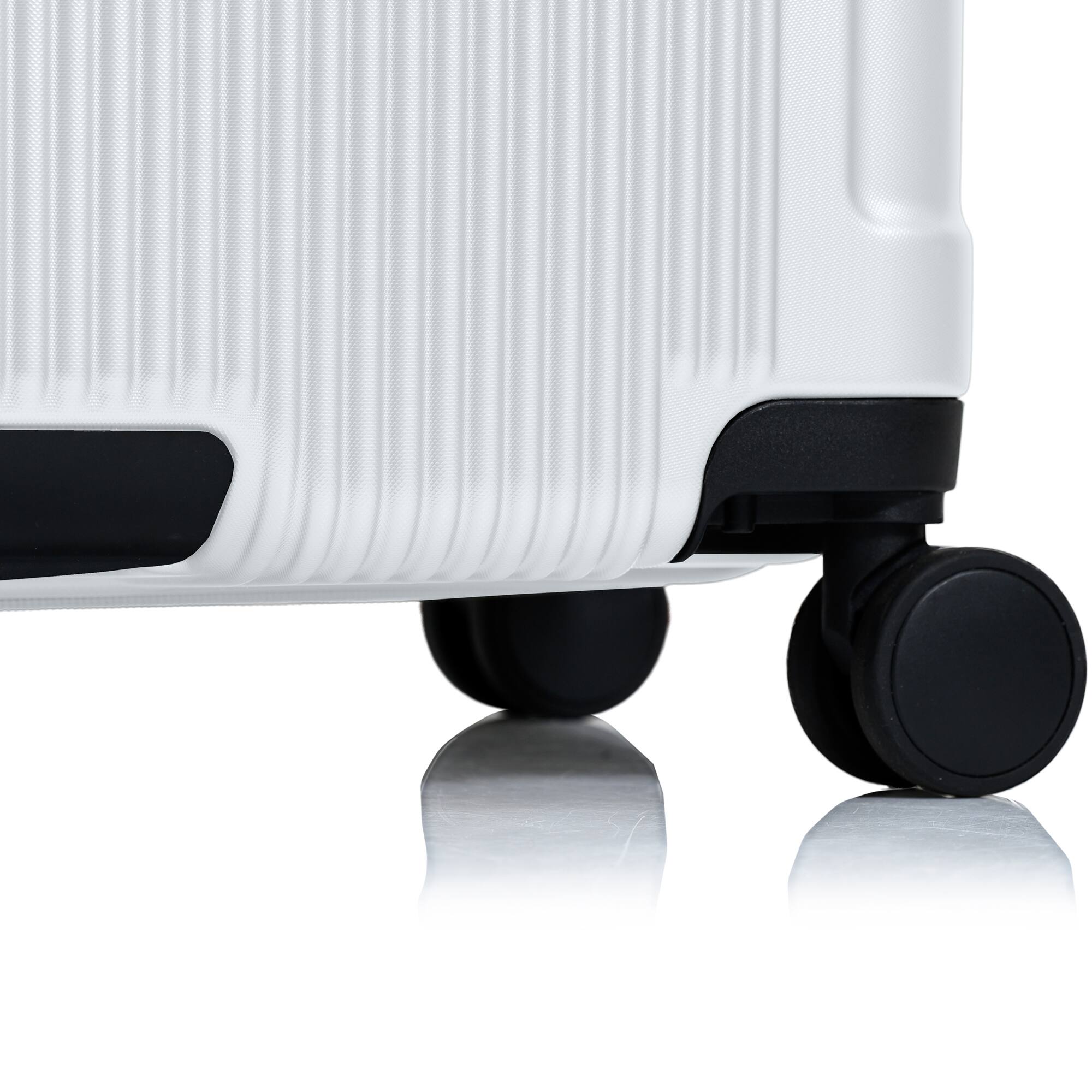 Alt View 1. Champs - Marquis 3-Piece Luggage Set - White.