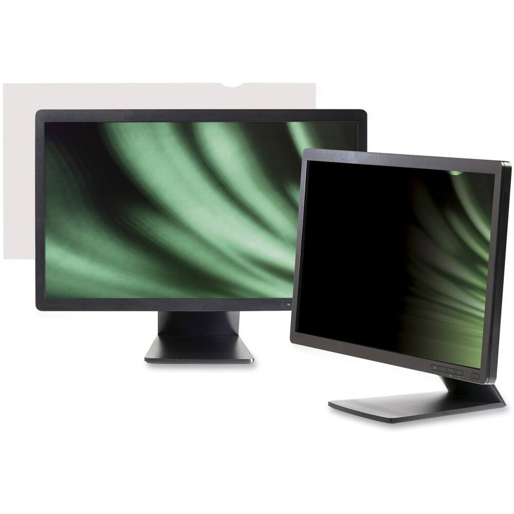 Front. 3M - Privacy Filter for Widescreen Desktop LCD Monitor 20.0" - Black.