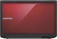 Front Standard. Samsung - 15.6" Laptop - 4GB Memory - 500GB Hard Drive - Black/Red.