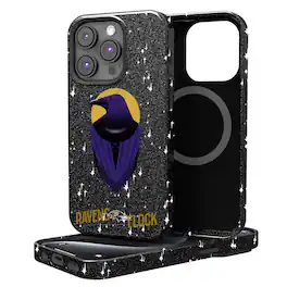 Keyscaper - NFL - Baltimore Ravens 2024 Illustrated Limited Edition Bling iPhone Case - 14 - Black
