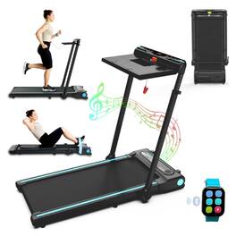 Ksports - 3 in 1 Pro Electric Treadmill Cardio Strength Training Workout Set - Navy