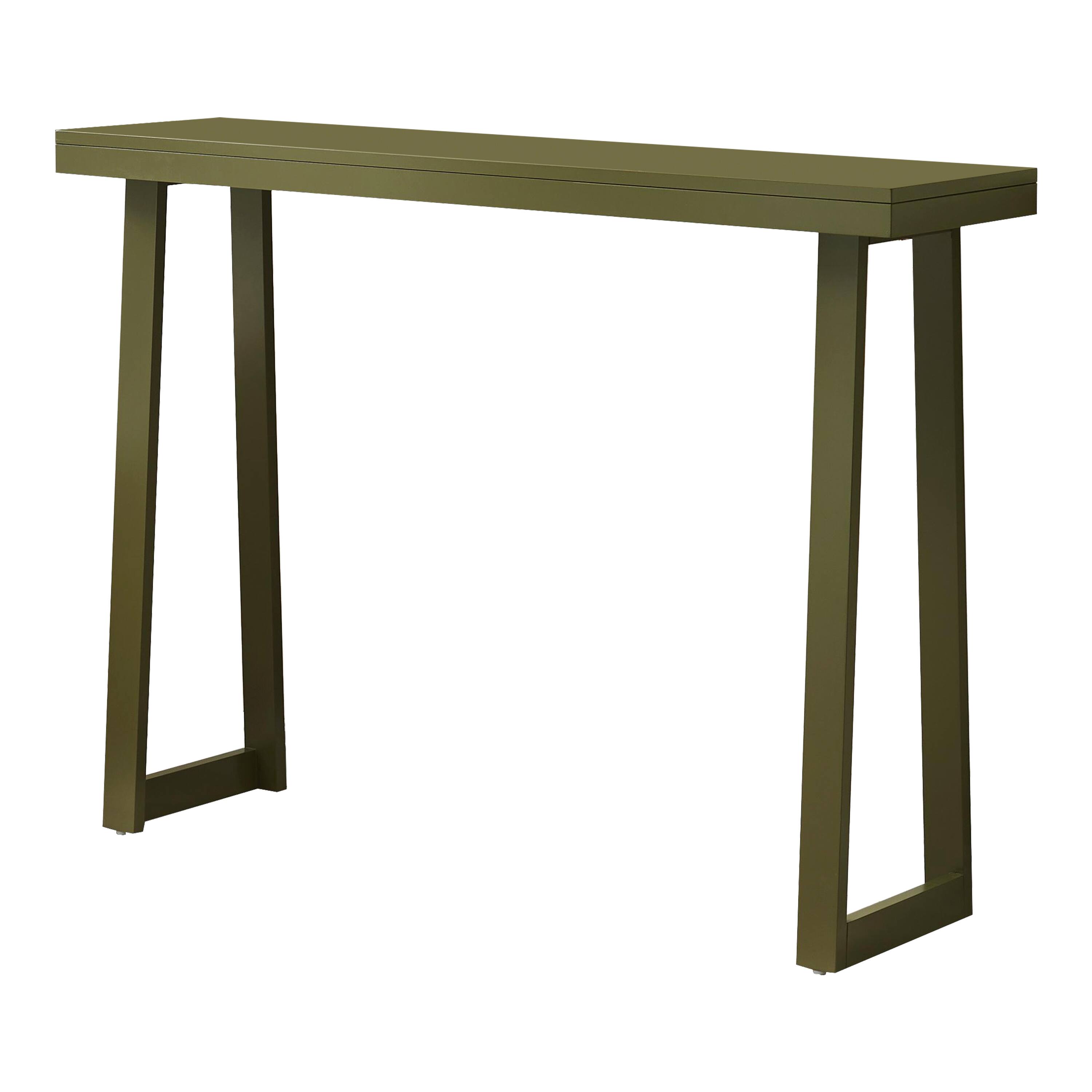 Angle. Kings Brand Furniture - Kings Brand Furniture Claude Narrow Console Table - Dark Green.