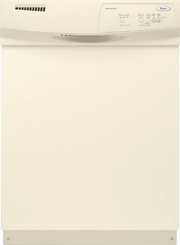 Front Standard. Whirlpool - 24" Tall Tub Built-In Dishwasher - Biscuit.