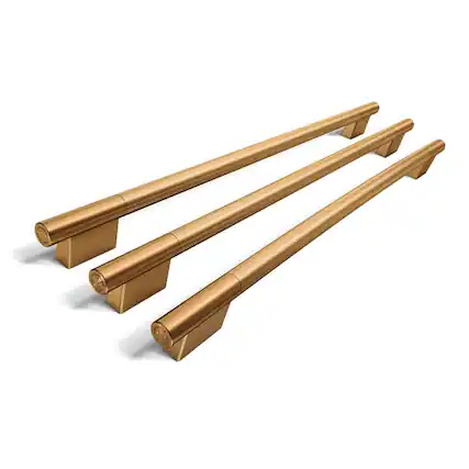 Front. KitchenAid - Handle Hardware Accessory Kit for 36" Width Counter-Depth French Door Refrigerator - Bronze.