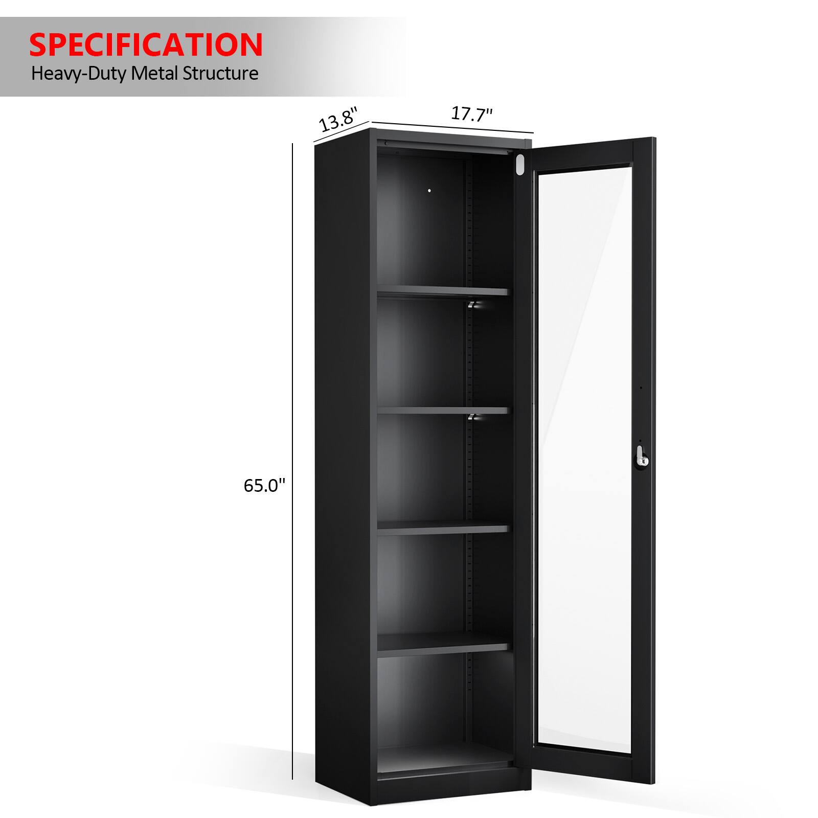 SPECIFICATION  
Heavy-Duty Metal Structure  
13.8" x 17.7" x 65.0"