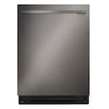 LG - FlushFit 24-inTop Control Smart Built-In Stainless Steel Tub Dishwasher with 3rd Rack, 1-Hour Wash and Dry, 46dBA - Black Stainless Steel