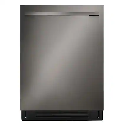 Front. LG - FlushFit 24" Top Control Smart Built-In Stainless Steel Tub Dishwasher with 3rd Rack, 1-Hour Wash & Dry Cycle and 46dBA - Black Stainless Steel.