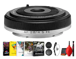 Viltrox - AF 28mm f/4.5 FE Pancake Lens for Sony E-Mount Full Frame - Black
