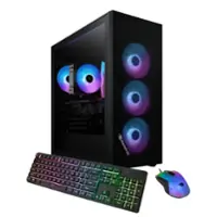 iBUYPOWER - Scale Gaming Desktop PC - AMD Ryzen 5 8400F- NVIDIA GeForce RTX 4060 8GB- 16GB DDR5 RGB RAM - 1TB NVMe SSD - Black - Front_Zoom