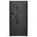 Front. Whirlpool - 33 in. Wide 21 cu. ft. Side-by-Side Refrigerator with LED Interior Lighting - Black.