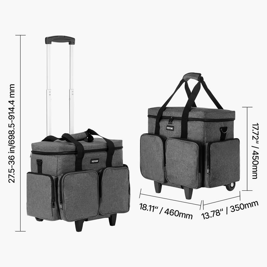Computer Rolers VEVOR Rolling Laptop Bag, Fits Up to 15.6 Inch Laptop, Wheeled ...