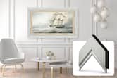 Deco TV Frames - Premiere Bezel for Samsung the Frame TV - 85" - Contemporary Silver