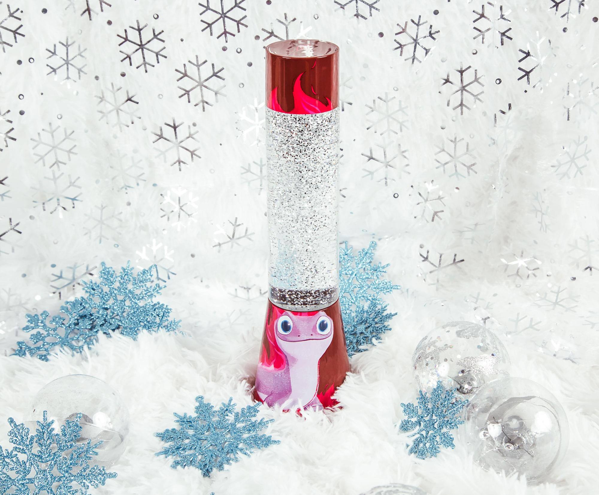 Alt View 4. Ukonic - Disney Frozen 2 Bruni Salamander Glitter Motion Lamp | 12 Inches Tall - Purple.