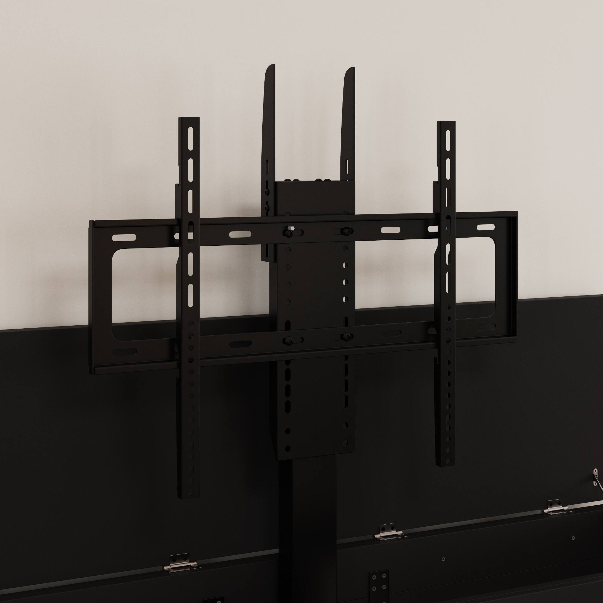 Alt View 10. Famapy - Smart Lift TV Cabinet for Up to 50 Inch TV, Remote Control Media Console with Hidden Storage Entertainment Center - Black.