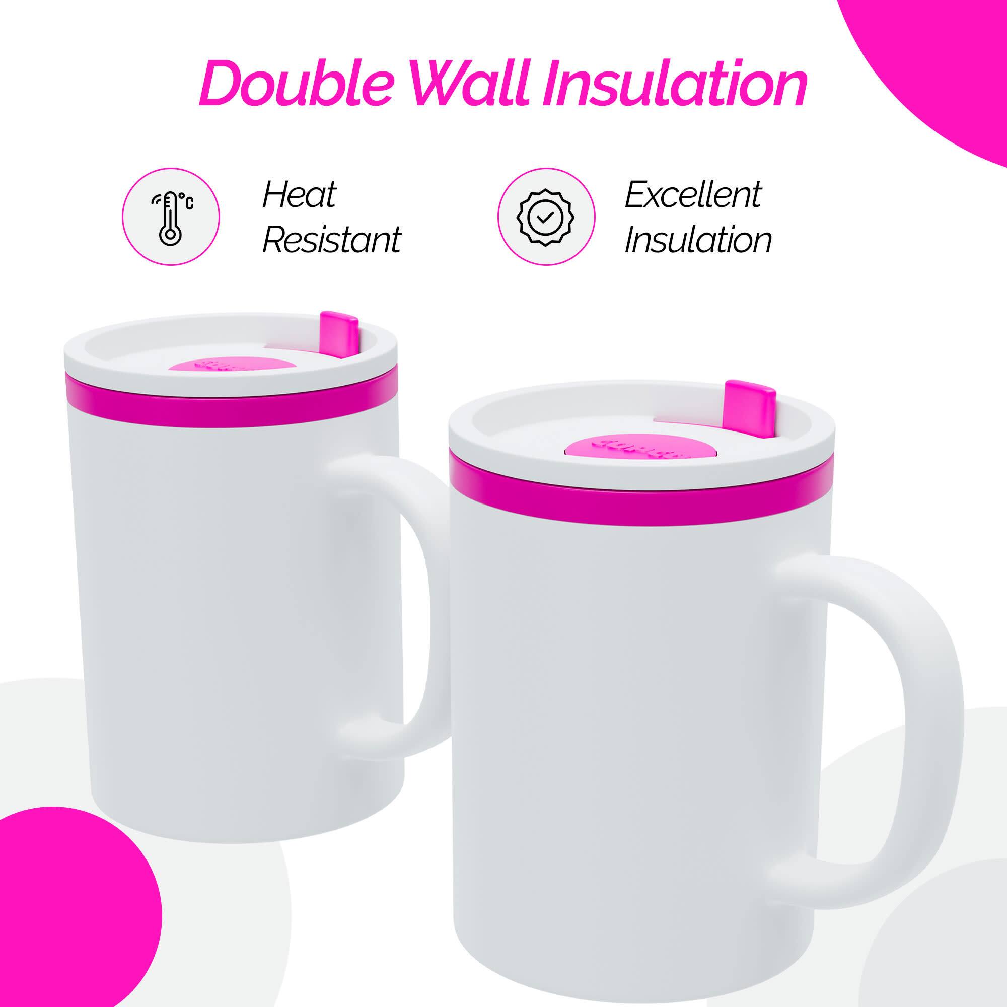Double Wall Insulation  
Heat Resistant  
Excellent Insulation