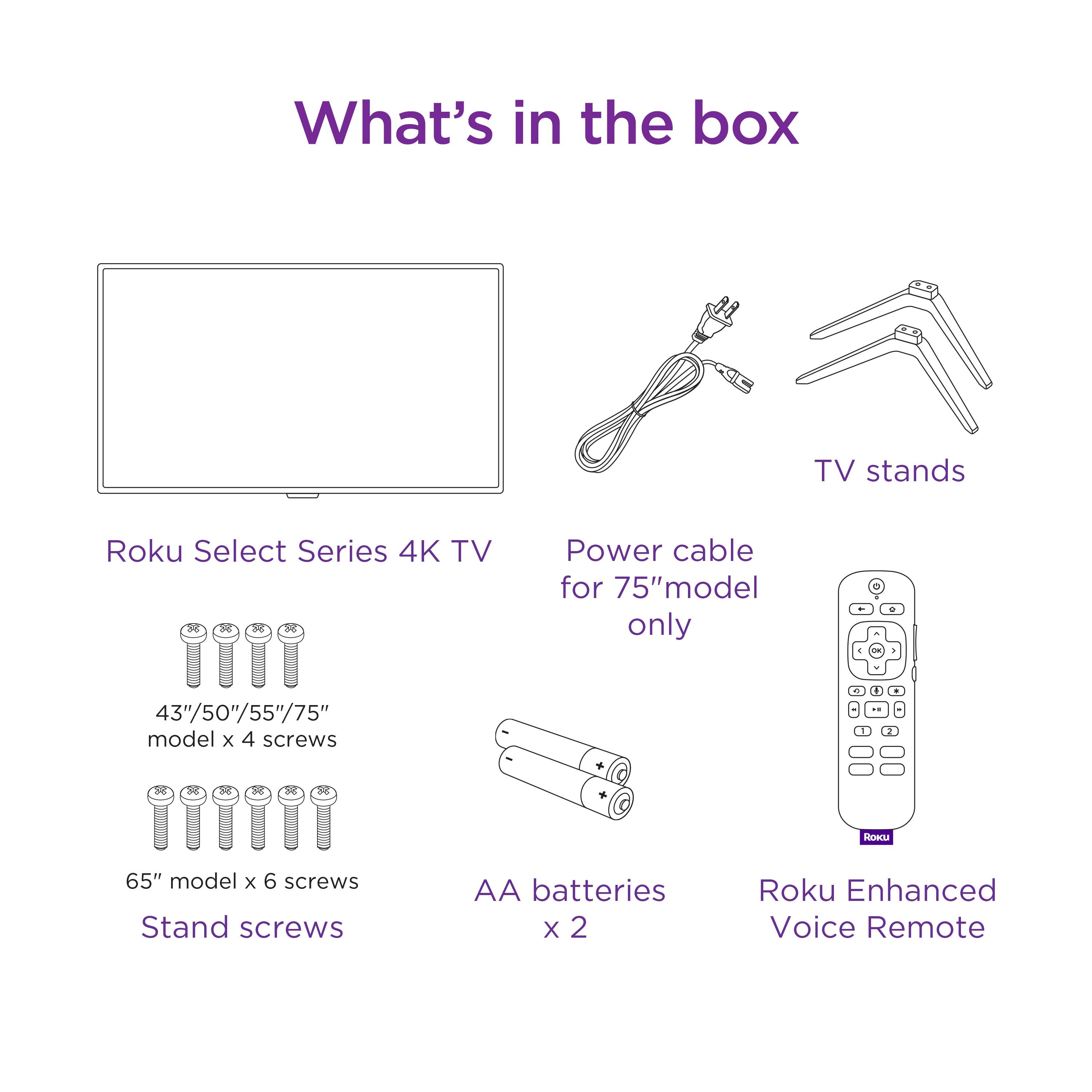 Roku 75" Class Select Series 4K Smart RokuTV gallery view