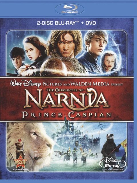 Front Standard. The Chronicles of Narnia: Prince Caspian [2 Discs] [Blu-ray/DVD] [2008].