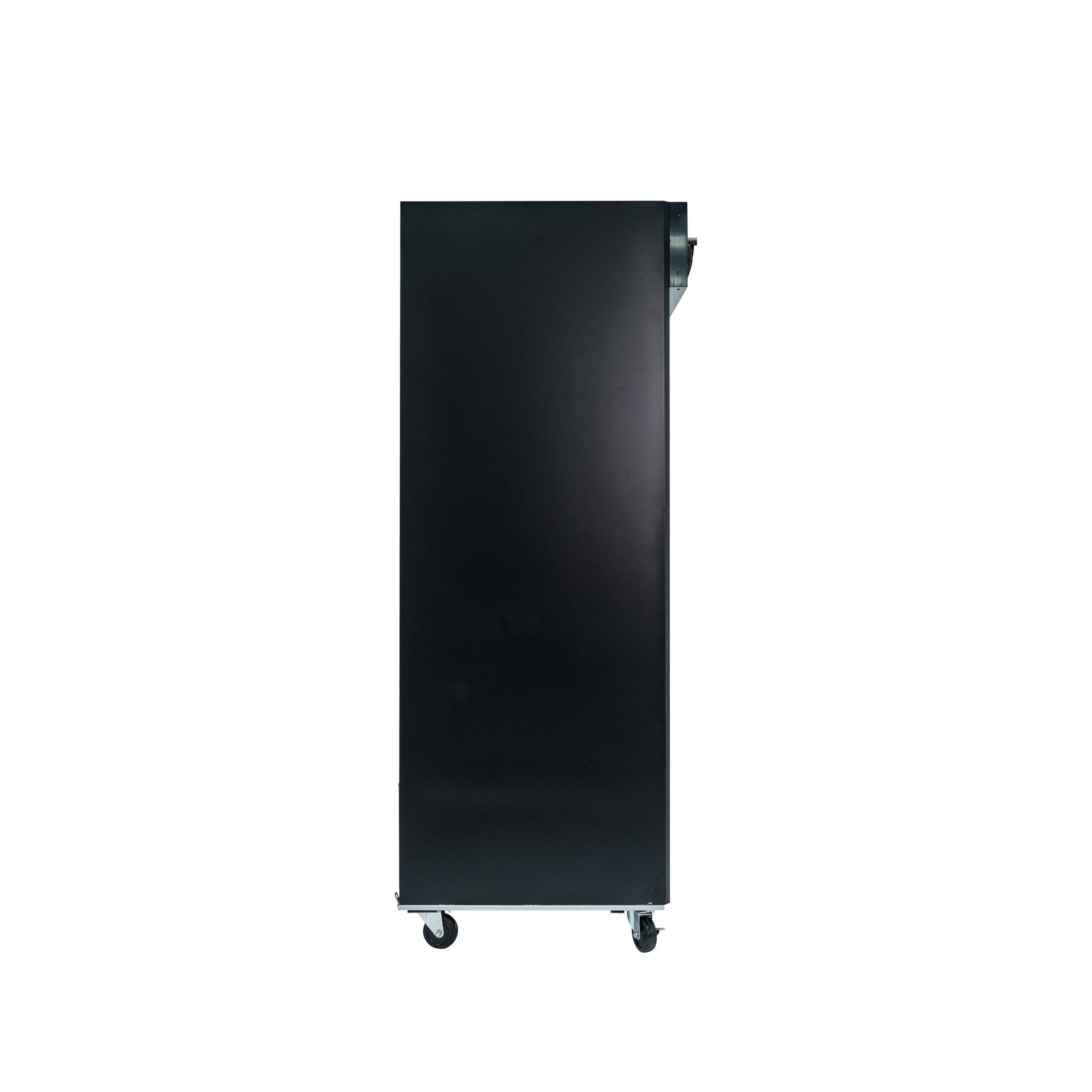 Alt View 8. Magic Chef - Commercial 45 cu. ft. 2-Sliding Glass Door Refrigerator in Black - Black.