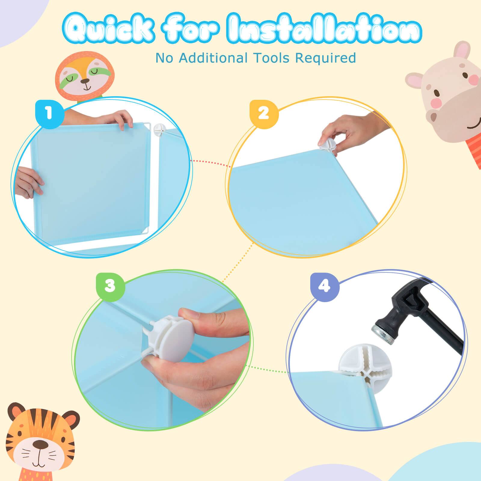 Quick for Installation  
No Additional Tools Required  

1  
2  
3  
4