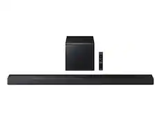 Front. Samsung - Samsung HW-QS700F 3.1.2 Ch Dolby Atmos Soundbar and Subwoofer (2025) - Black.