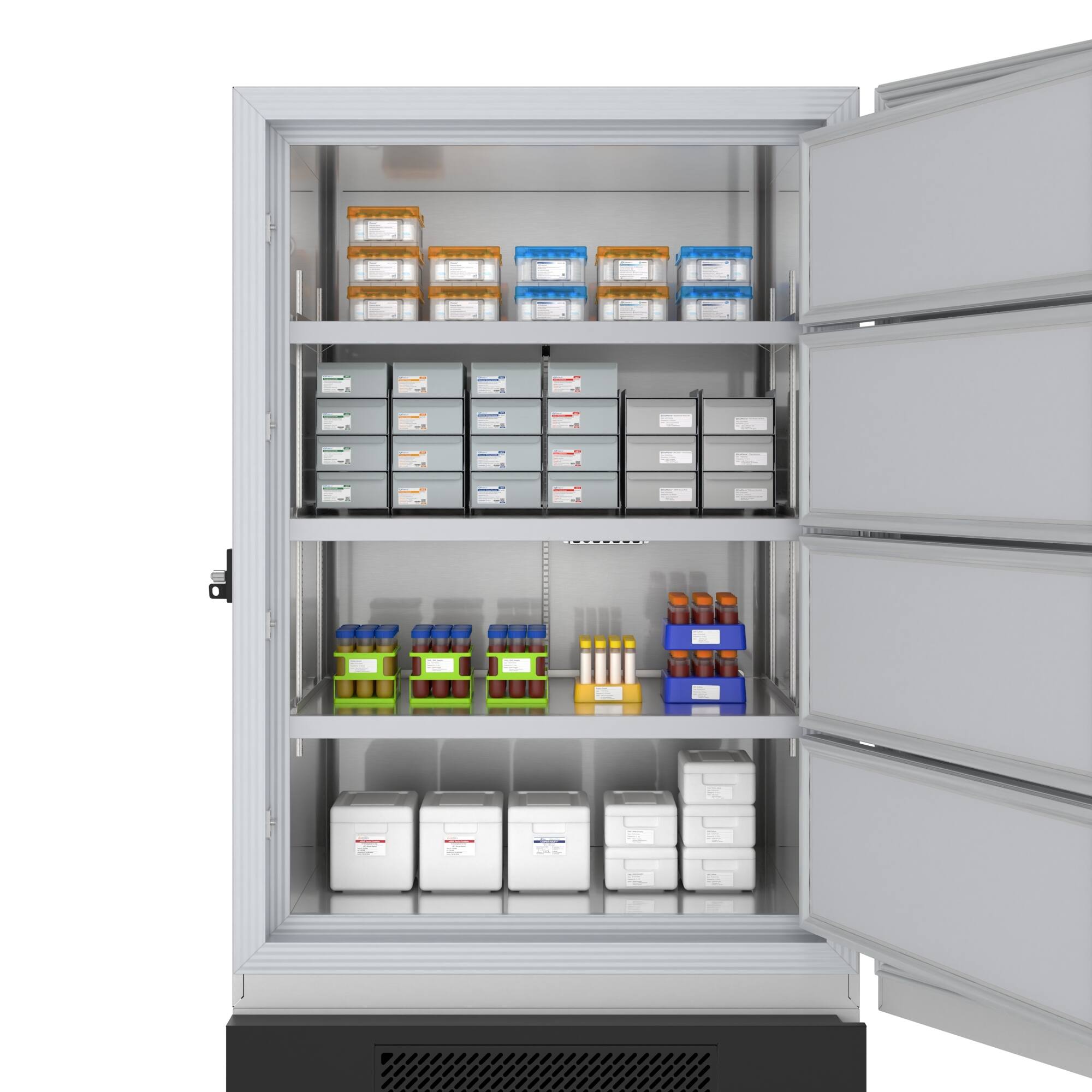 Alt View 1. Koolmore - 30 cu. ft. -86 C Ultra-Low Temp Lab Medical Freezer with Lock and Touch Screen, UL Listed in White (KM-PHF-30CUL) - White and Black.