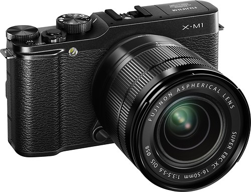 カメラ デジタルカメラ Best Buy: Fujifilm X-M1 Mirrorless Camera with 16-50mm Lens Black 