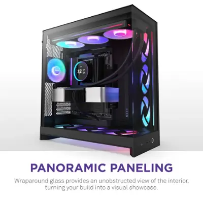 NZXT H9 Elite Flow RGB＋ NZXT | H9 Flow RGB+ | Dual-Chamber Mid-Tower ATX Case