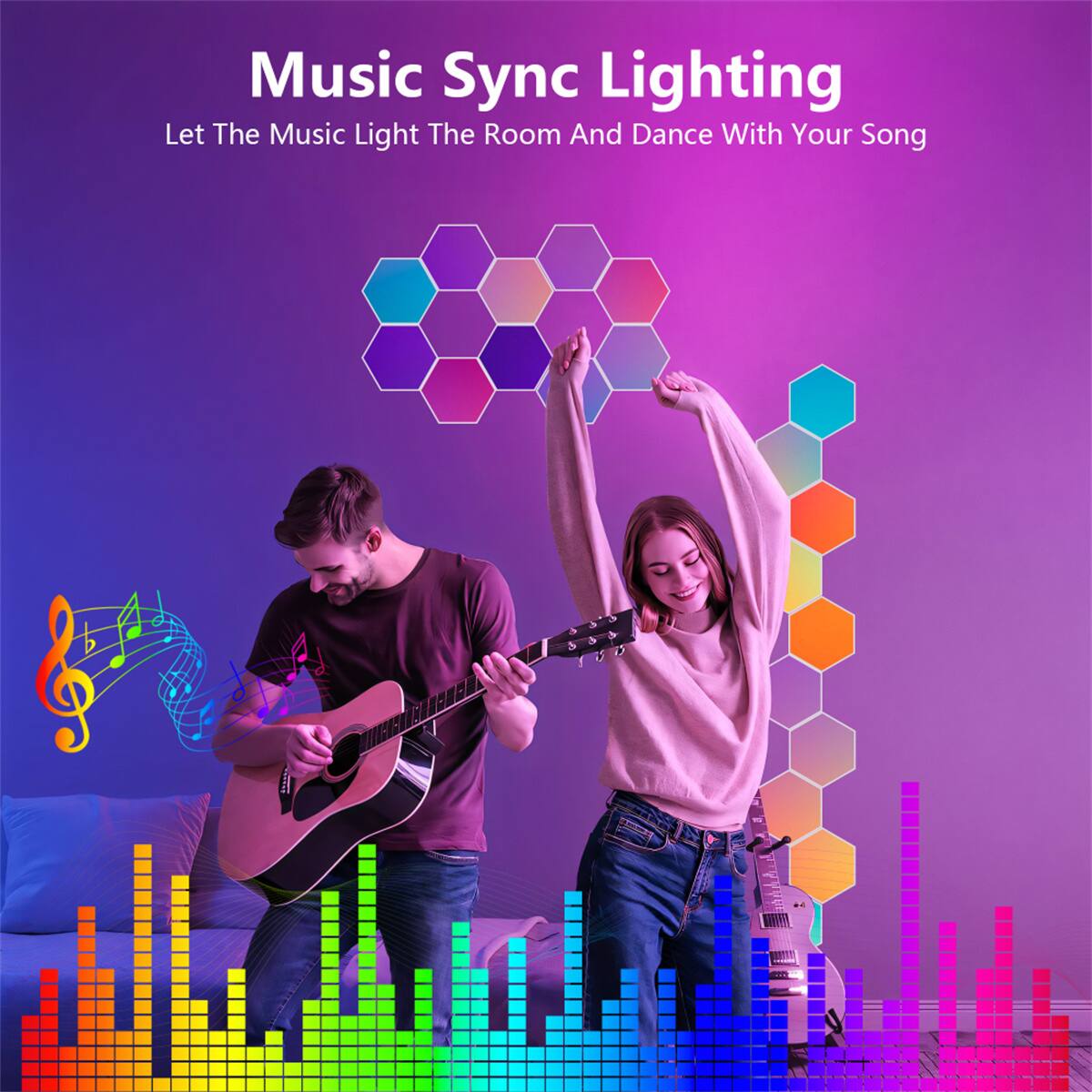 Music Sync Lighting  
Let The Music Light The Room And Dance With Your Song