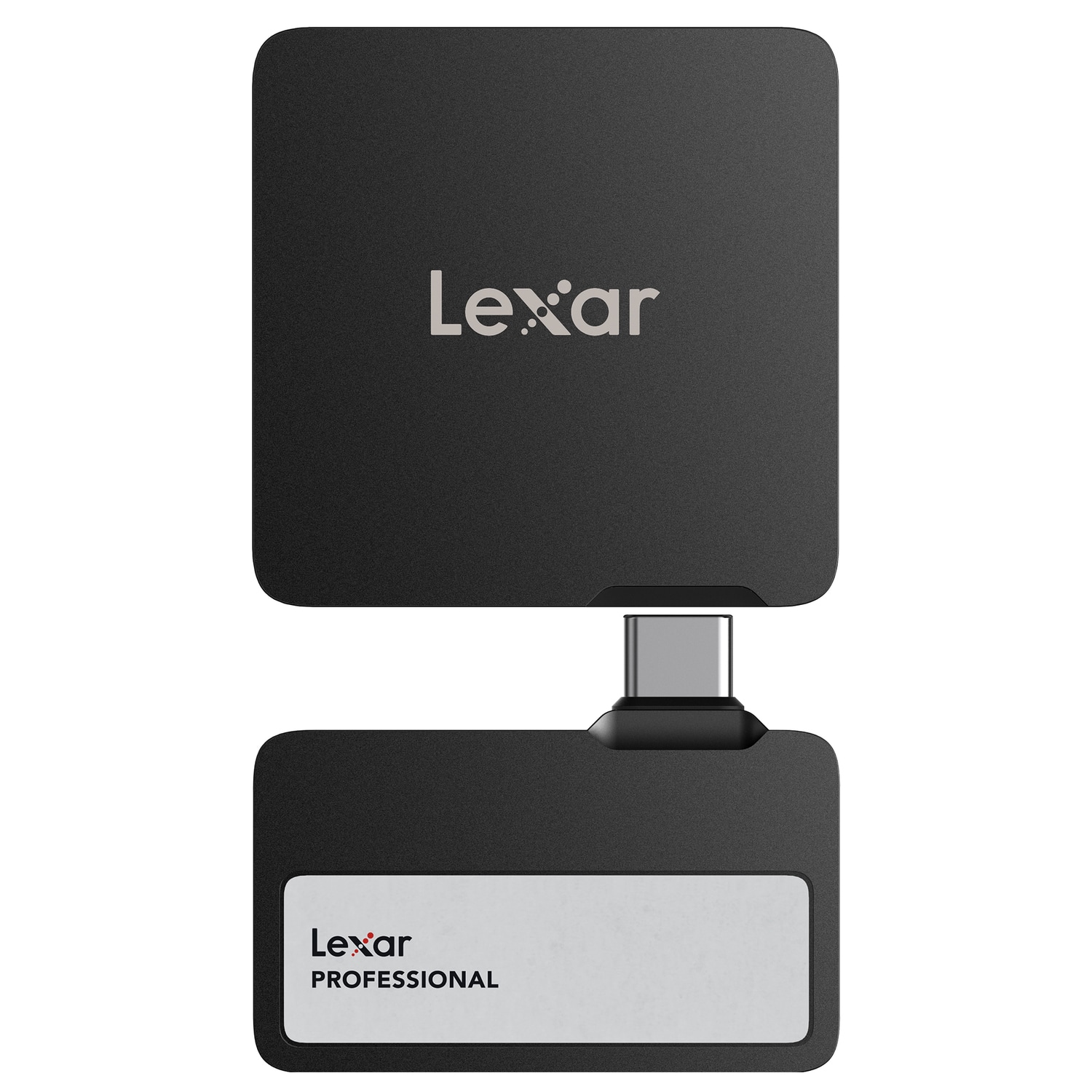 Lexar - Professional Go Portable USB 3.2 SSD with Hub 2TB - Black