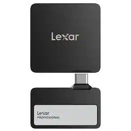 Lexar - Professional Go Portable USB 3.2 SSD with Hub 2TB - Black