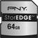 Front Standard. PNY - 64GB SDXC Memory Storage for Apple® MacBook® Laptops.