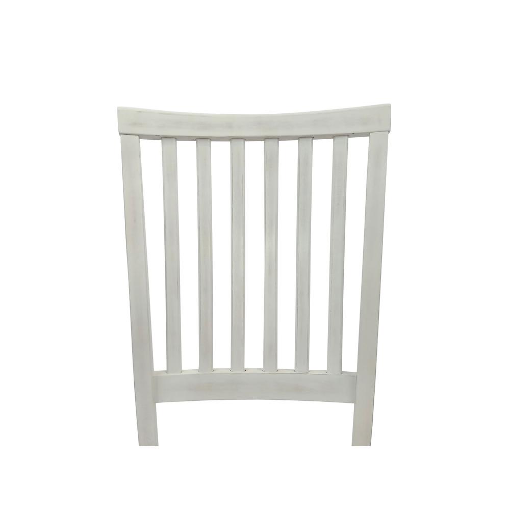 Alt View 4. Carolina Chair & Table - Hudson Dining Chair - Whitewash - White.