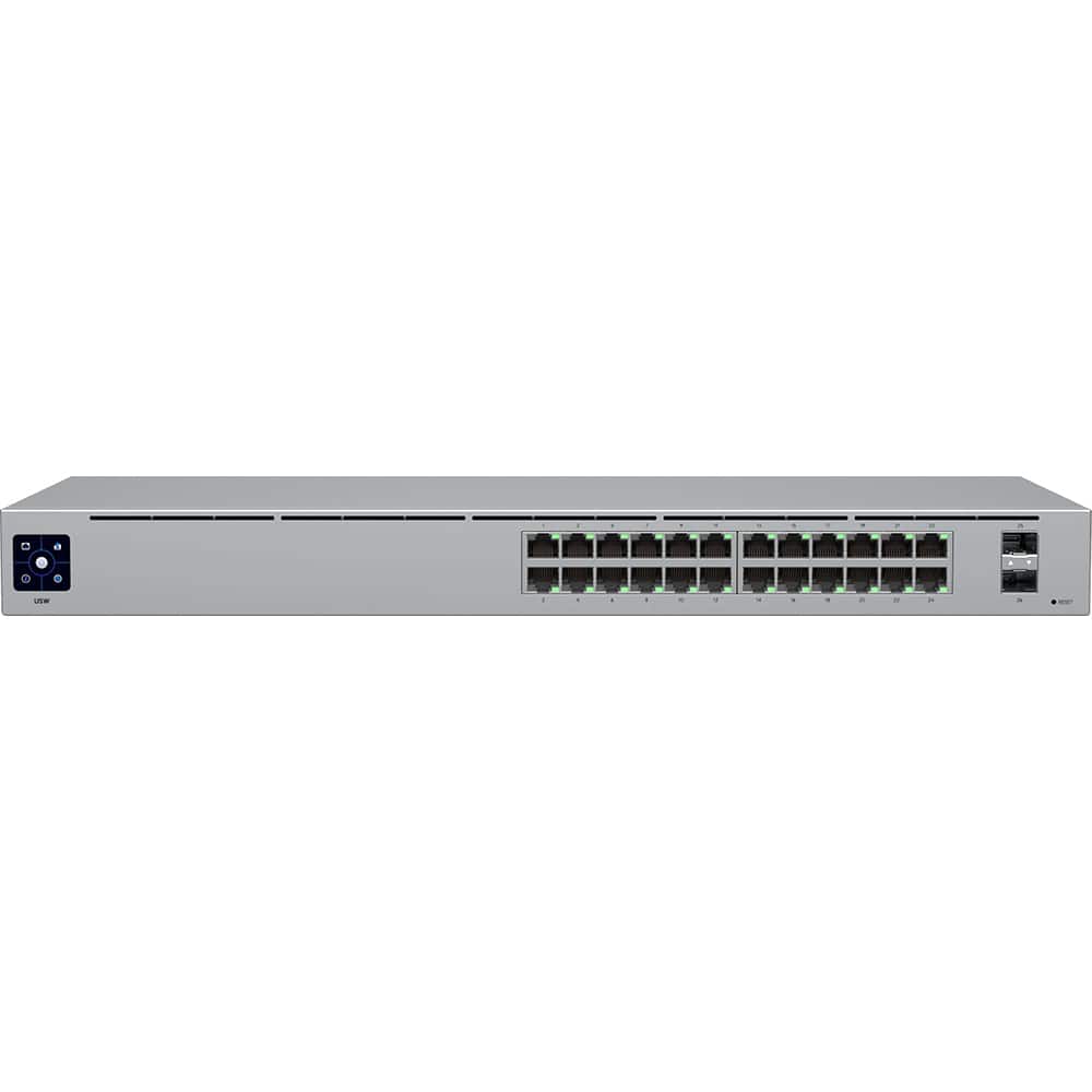 Ubiquiti - 24-Port Managed Gigabit Managed Switch USW-24 - Gray