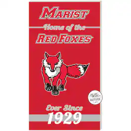 Jardine - Marist Foxes 11'' x 20'' Home Of The Sign - Red
