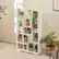 Alt View 12. Costway - 47" Tall Bookshelf Modern Geometric Bookcase with Open Shelves Anti-tipping Kits White - White.