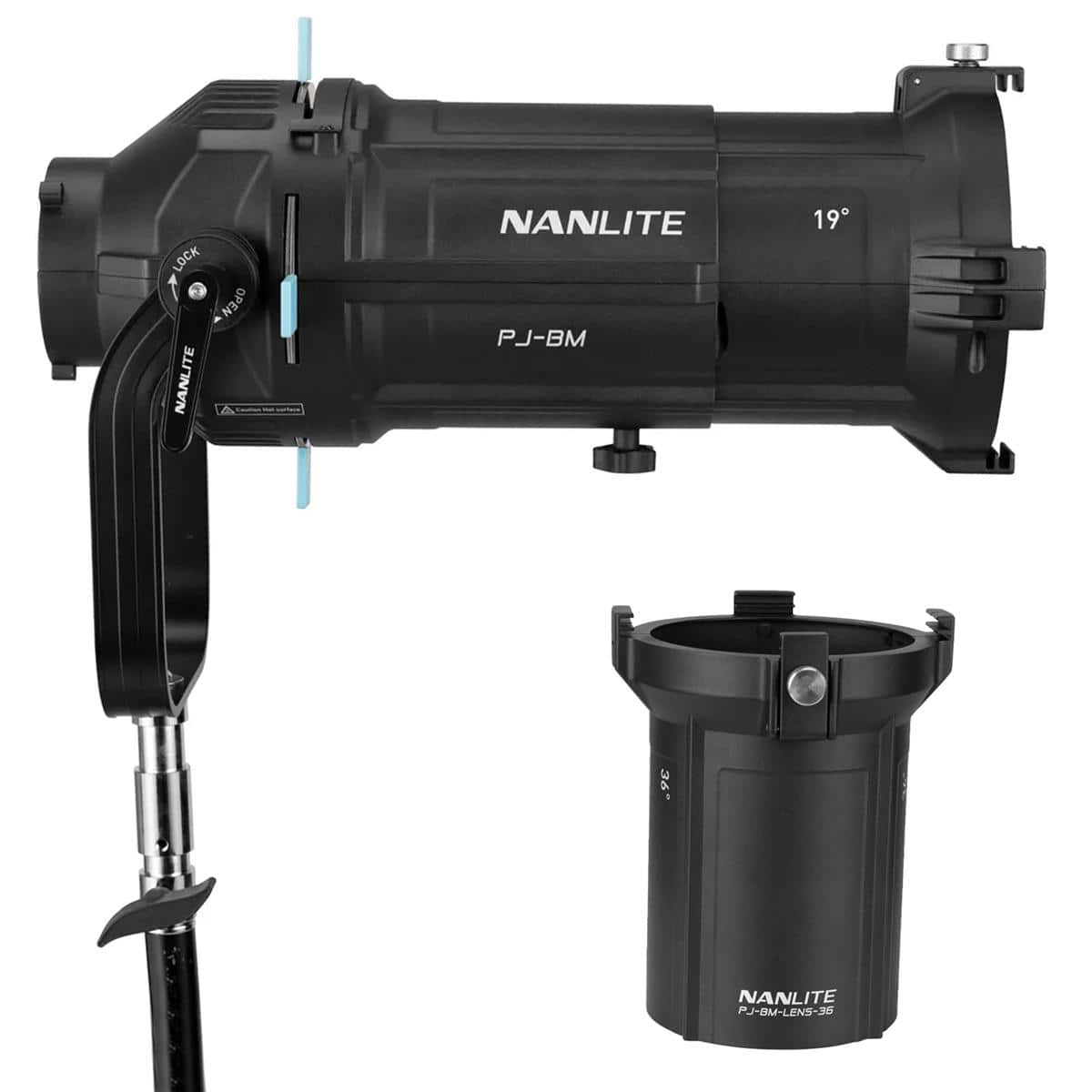 NANLITE - 36 Degree Interchangeable Lens, Bundle with PJ-BM Bowens Mount Projection Attachment