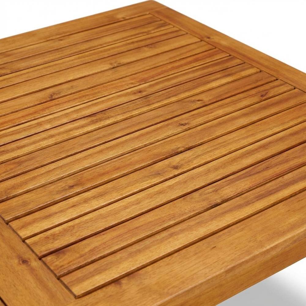 Alt View 1. Outdoor Escape - Oil-Finish 7-Piece Patio Dining Set with Acacia Wood Table and Chairs - Brown.