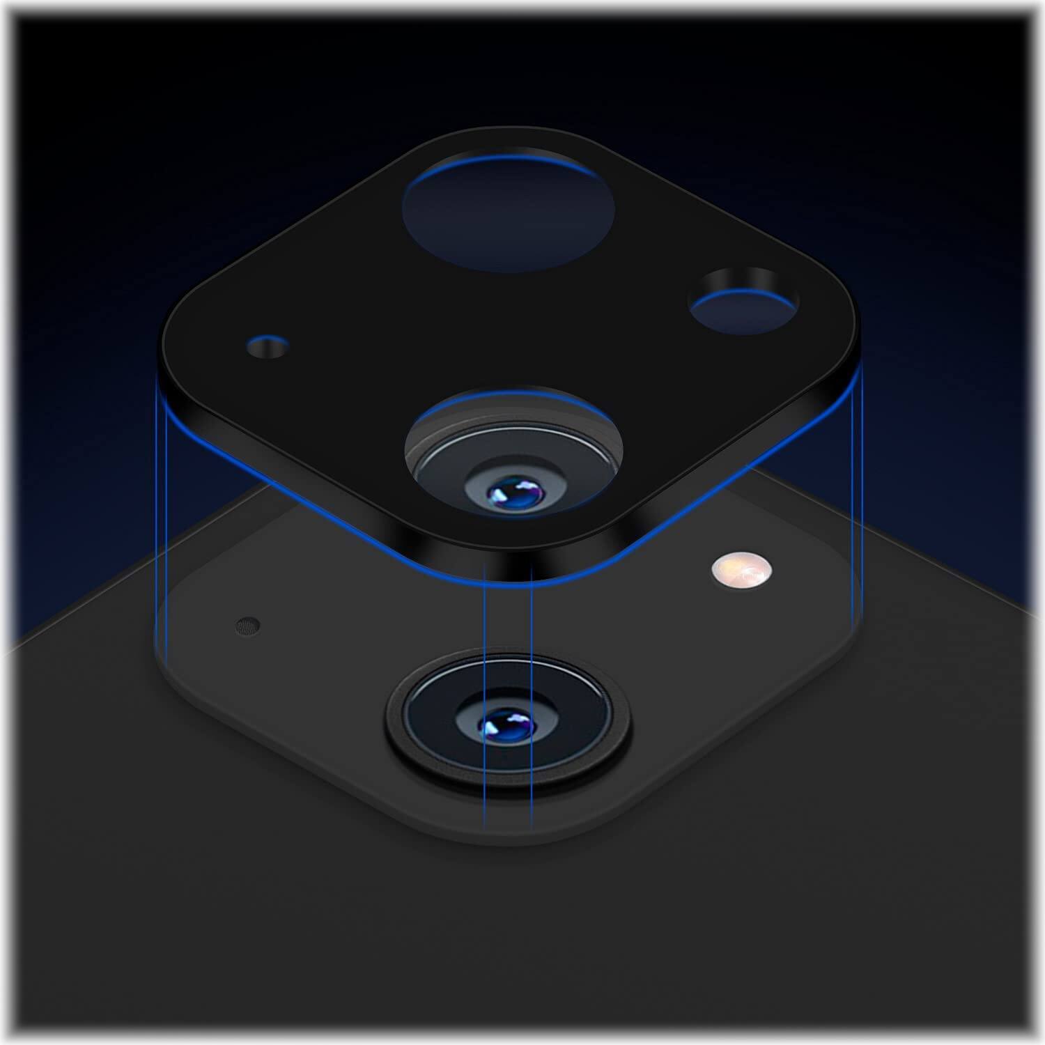 Alt View 11. SaharaCase - ZeroDamage Camera Lens Protector for Apple iPhone 14 and iPhone 14 Plus (2-Pack) - Black.