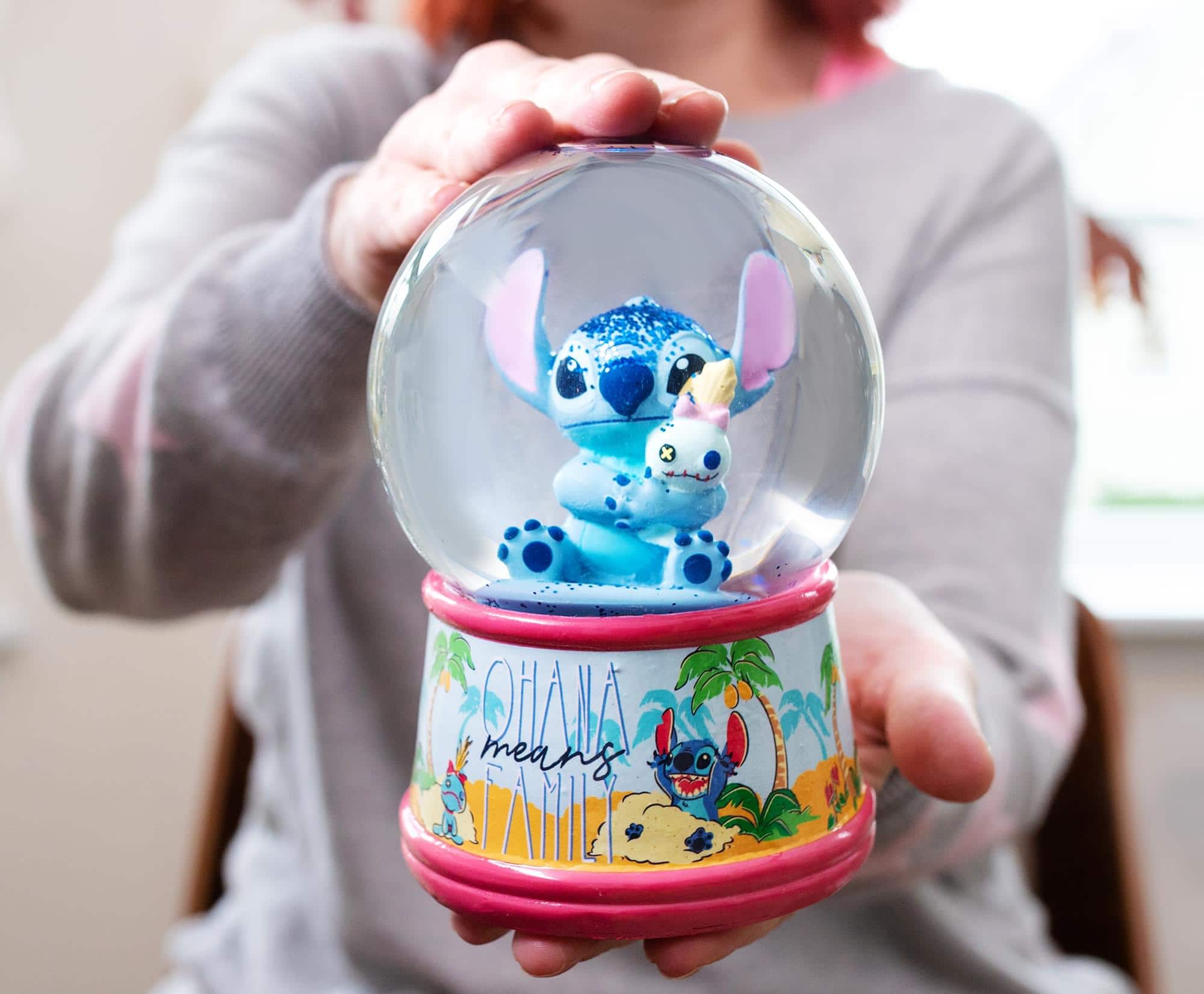 Disney Lilo & Stitch Ohana Light Up Collectible Snow Globe | 6