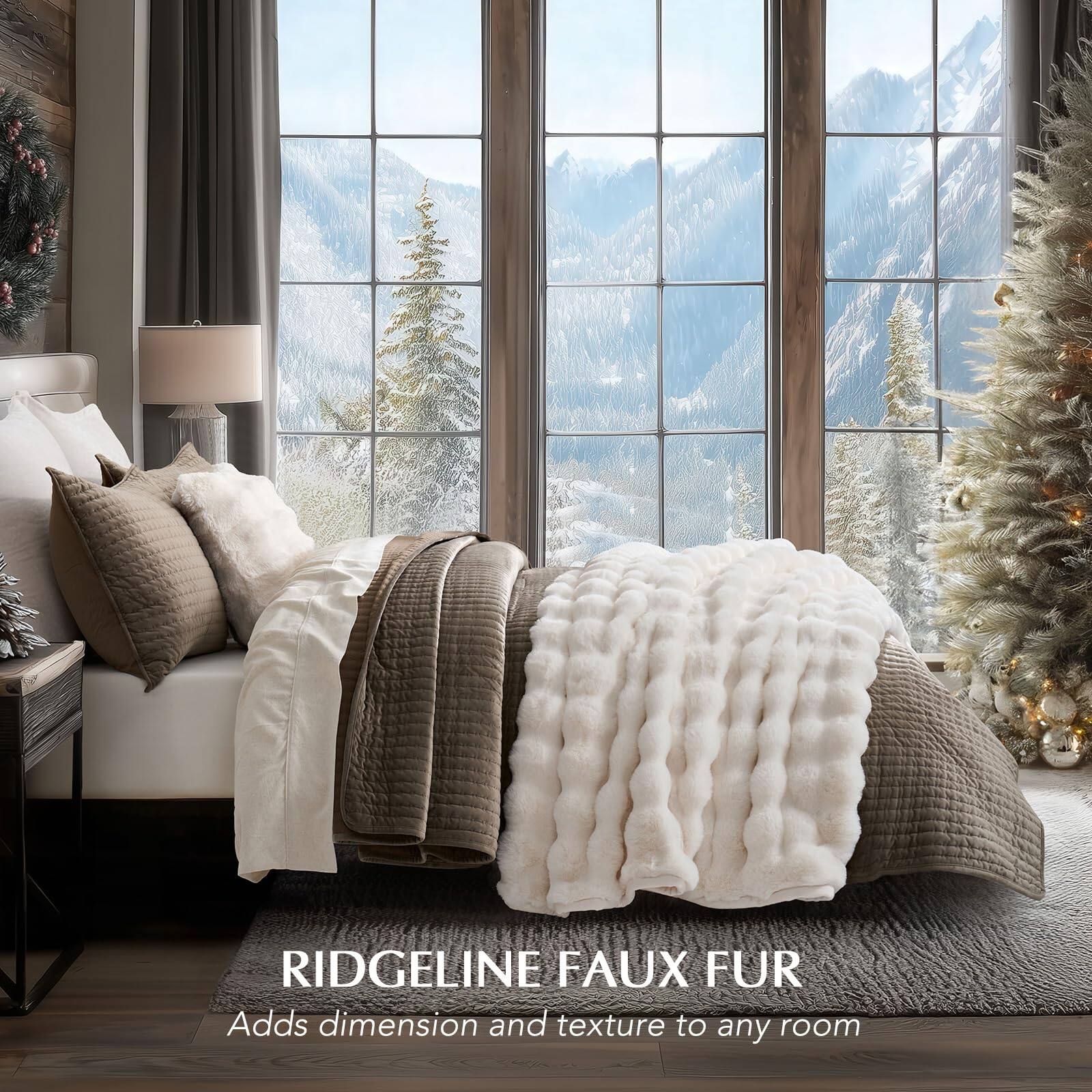 RIDGELINE FAUX FUR  
Adds dimension and texture to any room