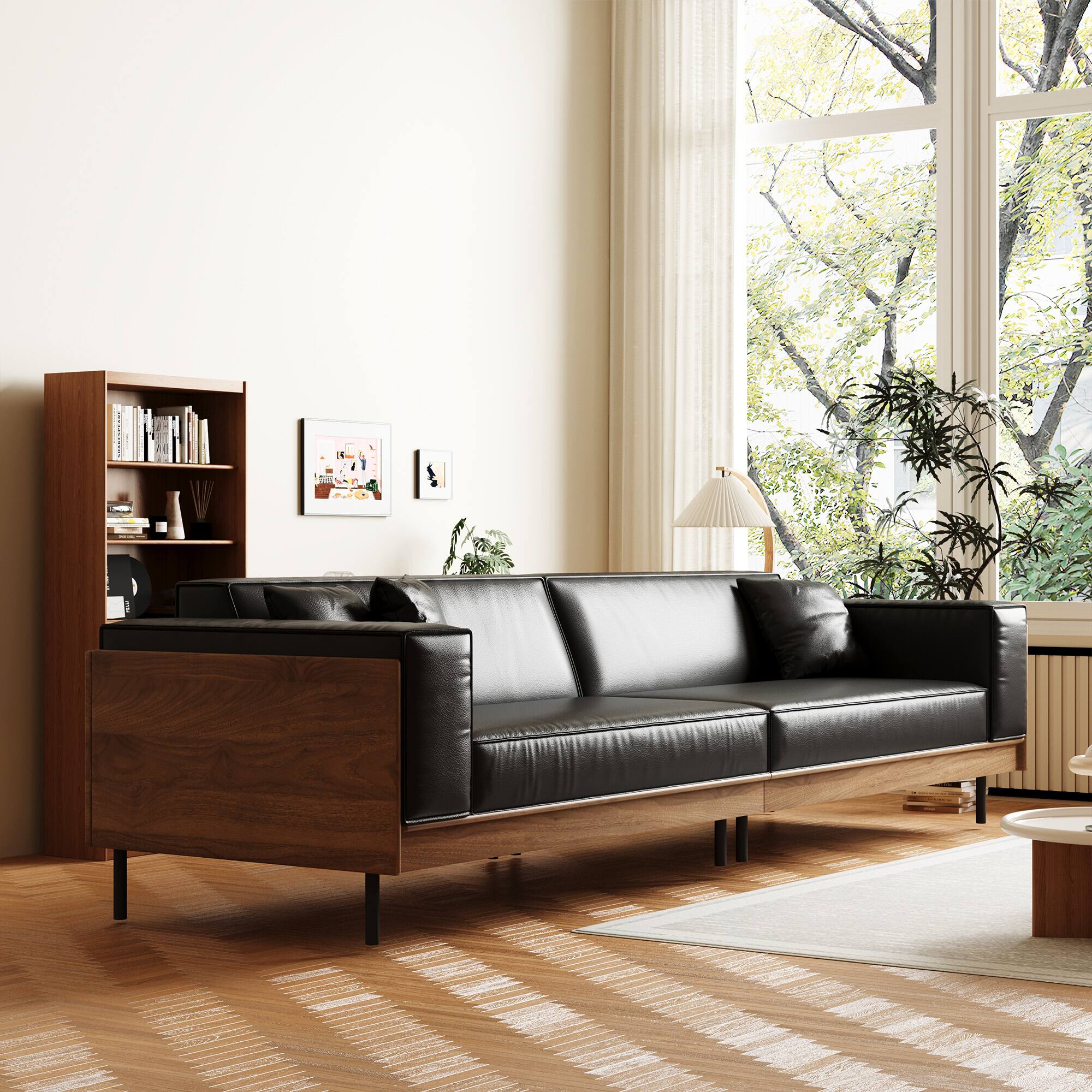 Alt View 2. luck idea - Paw Print Cushion - Unique Plush Decor for Bedroom & Living Room - White and Brown.