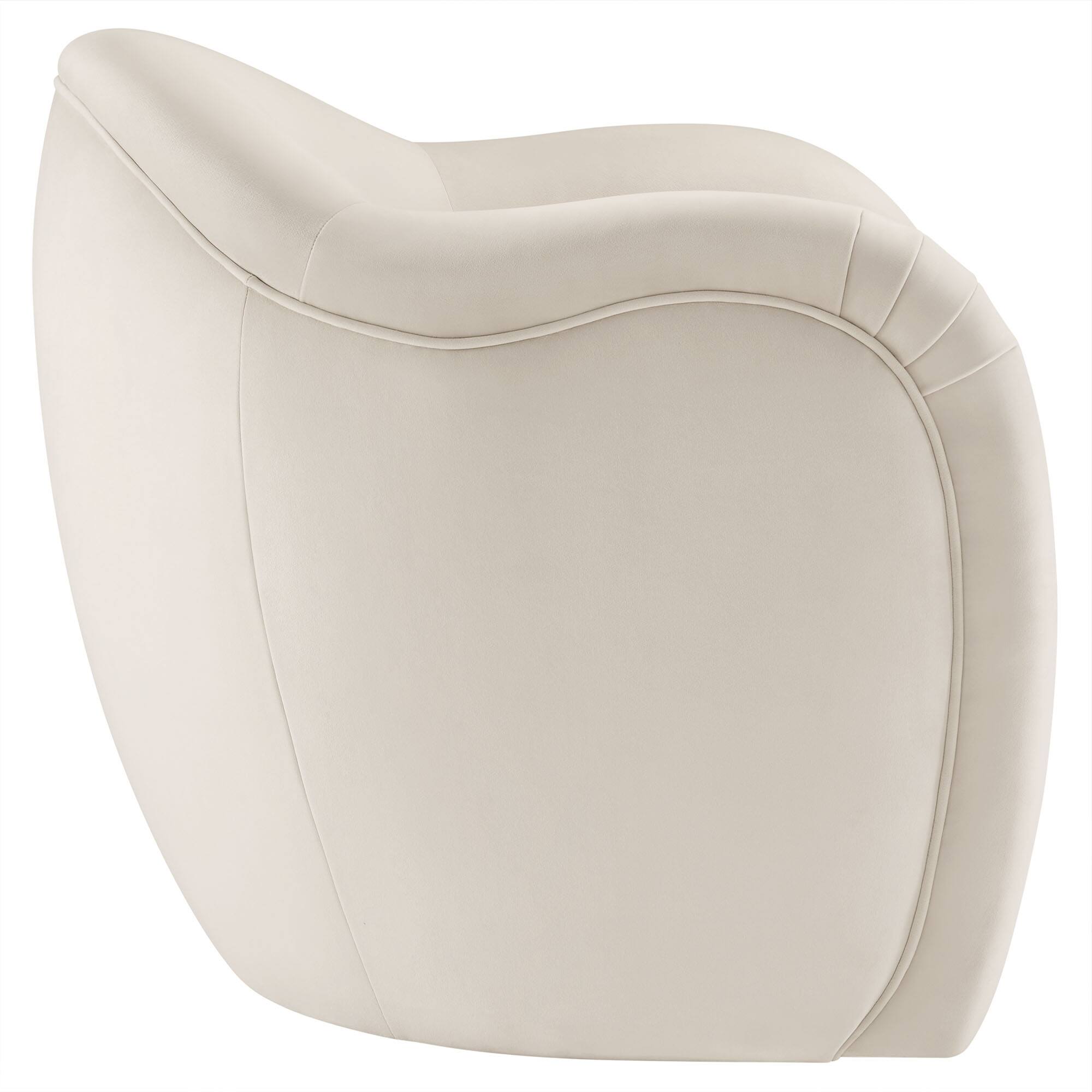 Alt View 2. Modway - Compose Performance Velvet Accent Chair by Modway - Alabaster.