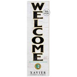 Jardine - XULA 10'' x 35'' Indoor/Outdoor Welcome Sign - Gold